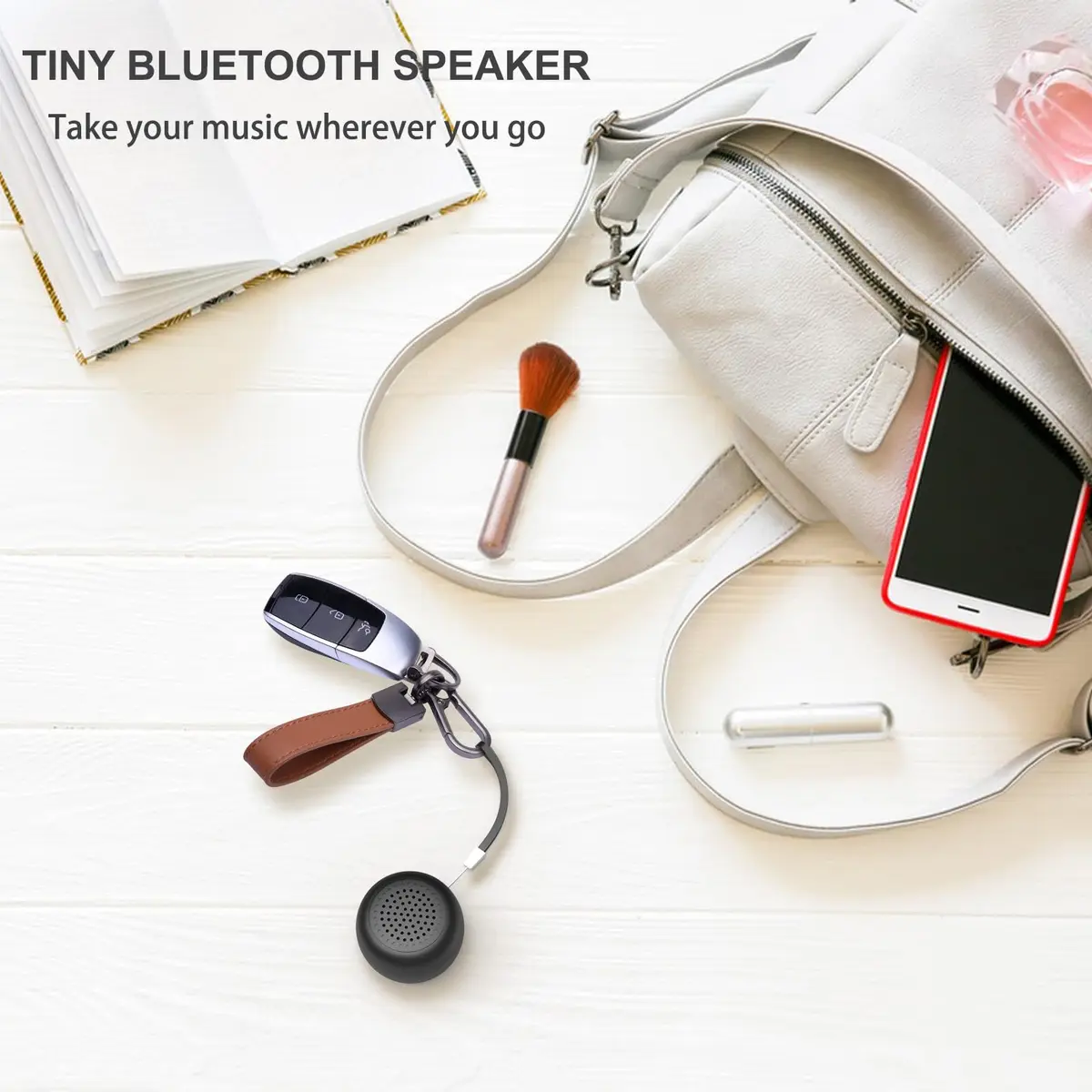 LEICEX Mini Bluetooth Speaker, Tiny Portable Bluetooth 5.0 Speaker with Lanyard | 21g (0.74 oz) - view 5
