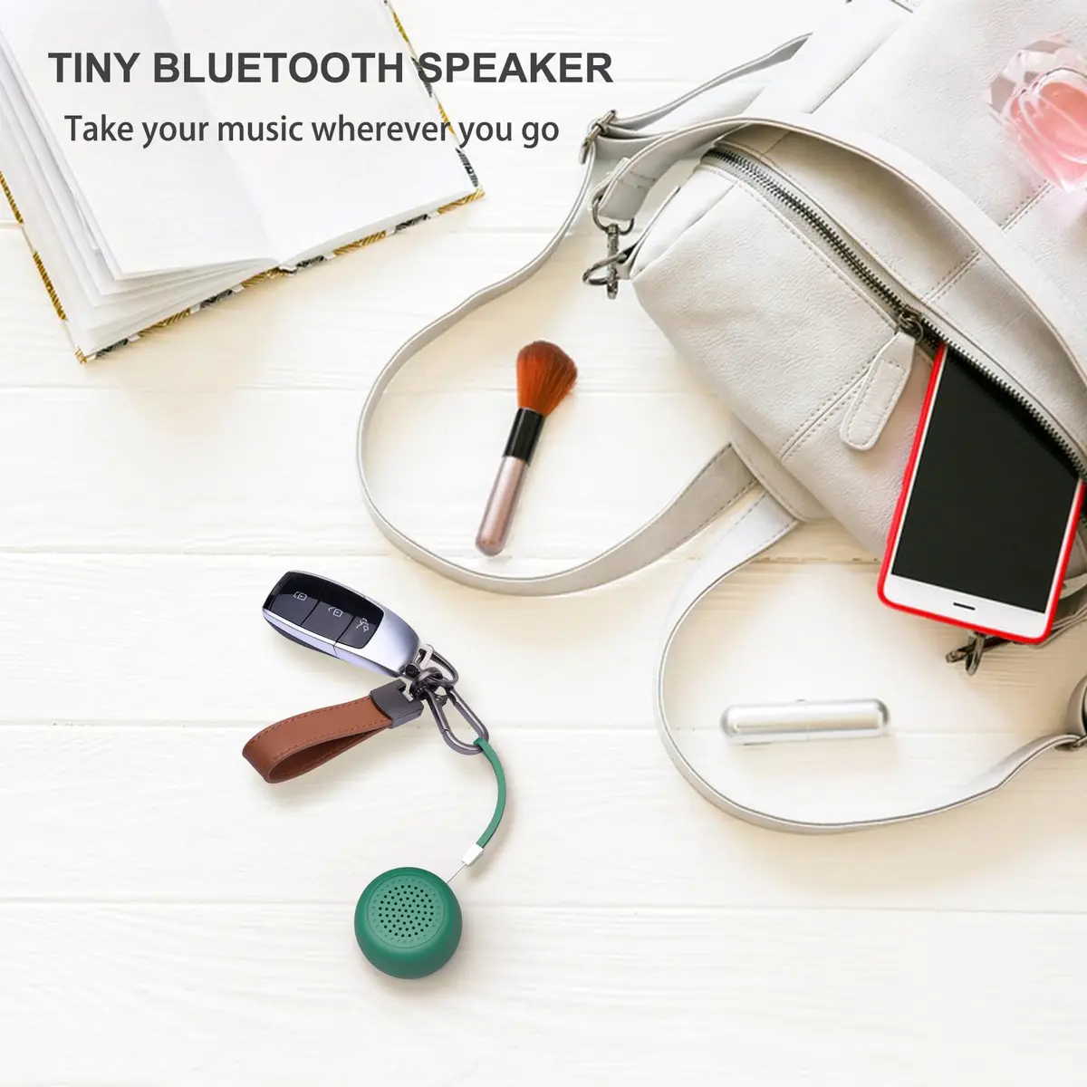 LEICEX Mini Pillow Bluetooth Speaker Green | Ultra-Portable Wireless Sound - view 5