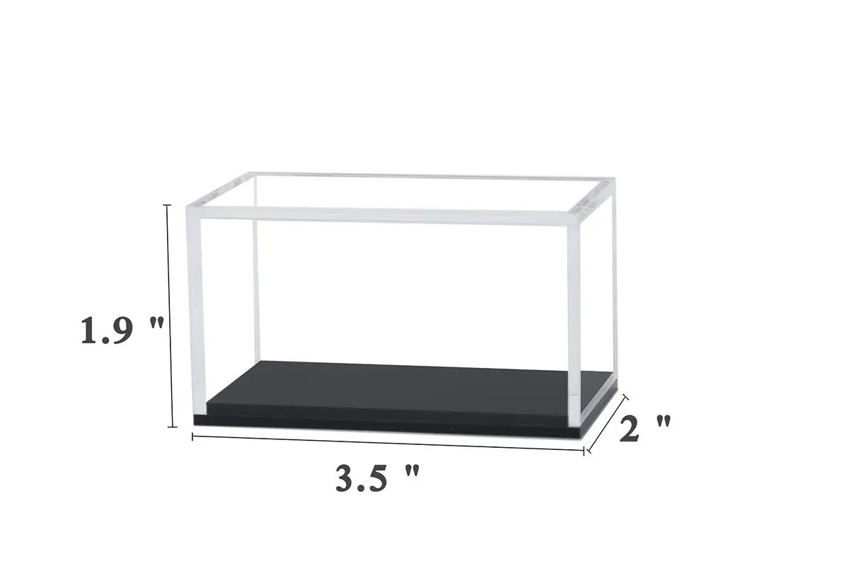 Qinry Clear Acrylic Hot Wheels Display Case 2 Pack | UV Protect Storage for 1/64 Scale Toy Cars - view 2