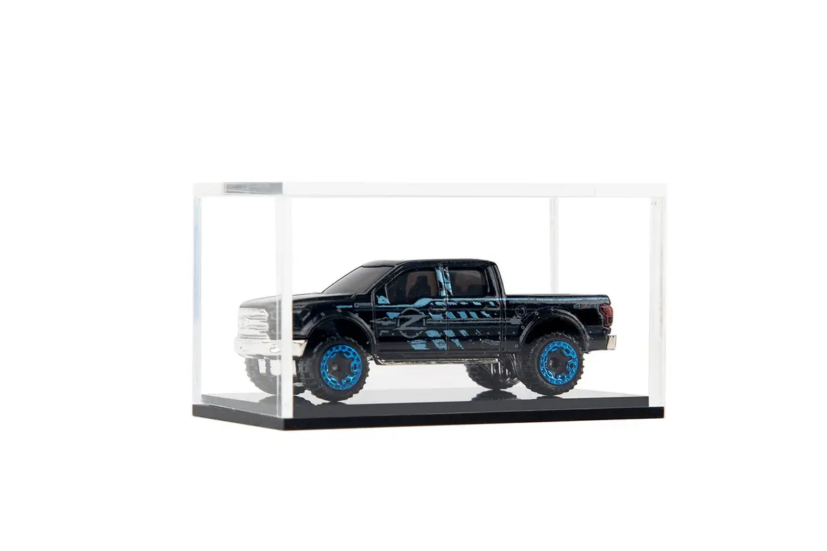 Qinry Clear Acrylic Hot Wheels Display Case 2 Pack | UV Protect Storage for 1/64 Scale Toy Cars - view 4
