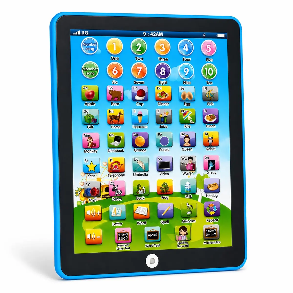 STOULKD Toddler Learning Tablet for Ages 2-4 | Screen-Free ABC Numbers Words Music - main product image