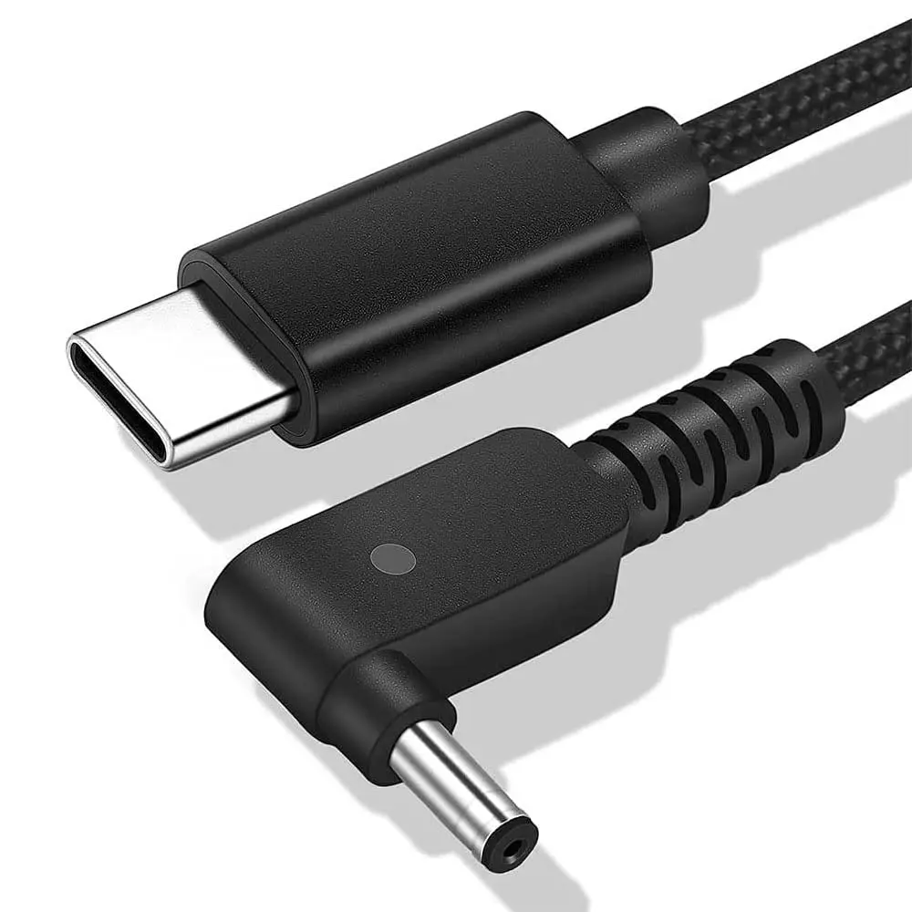 Tpenod USB C to Slim Tip Charging Cable 1.6m | Nylon Braided Travel & Office Use - main product image