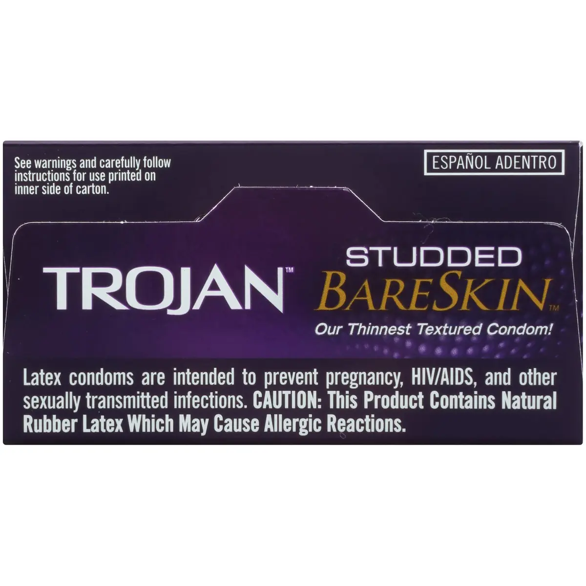 Trojan Studded Bareskin Lubricated Condoms - 10 Count (Pack of 3) | Ultra Thin, Studded for Sensation - view 8