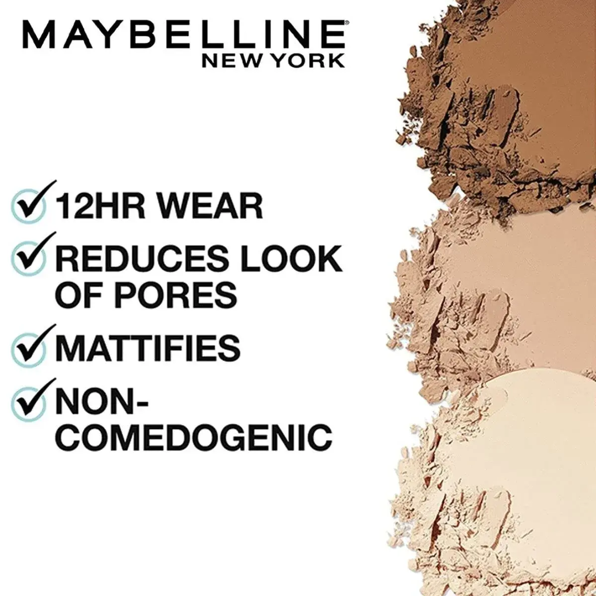Maybelline Fit Me Matte + Poreless Pressed Powder, Toffee, 2 Count Pack - Controls Shine - view 3