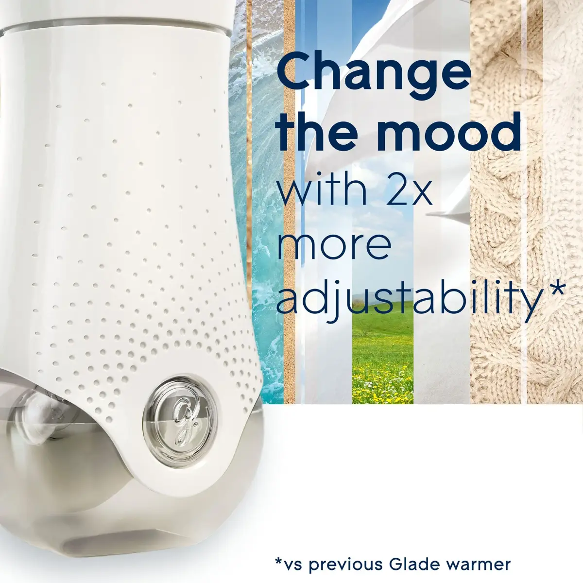 Glade PlugIns Air Freshener Warmer White (2 Count, Pack of 2) | Fragrance Infused with Essential Oils - view 2