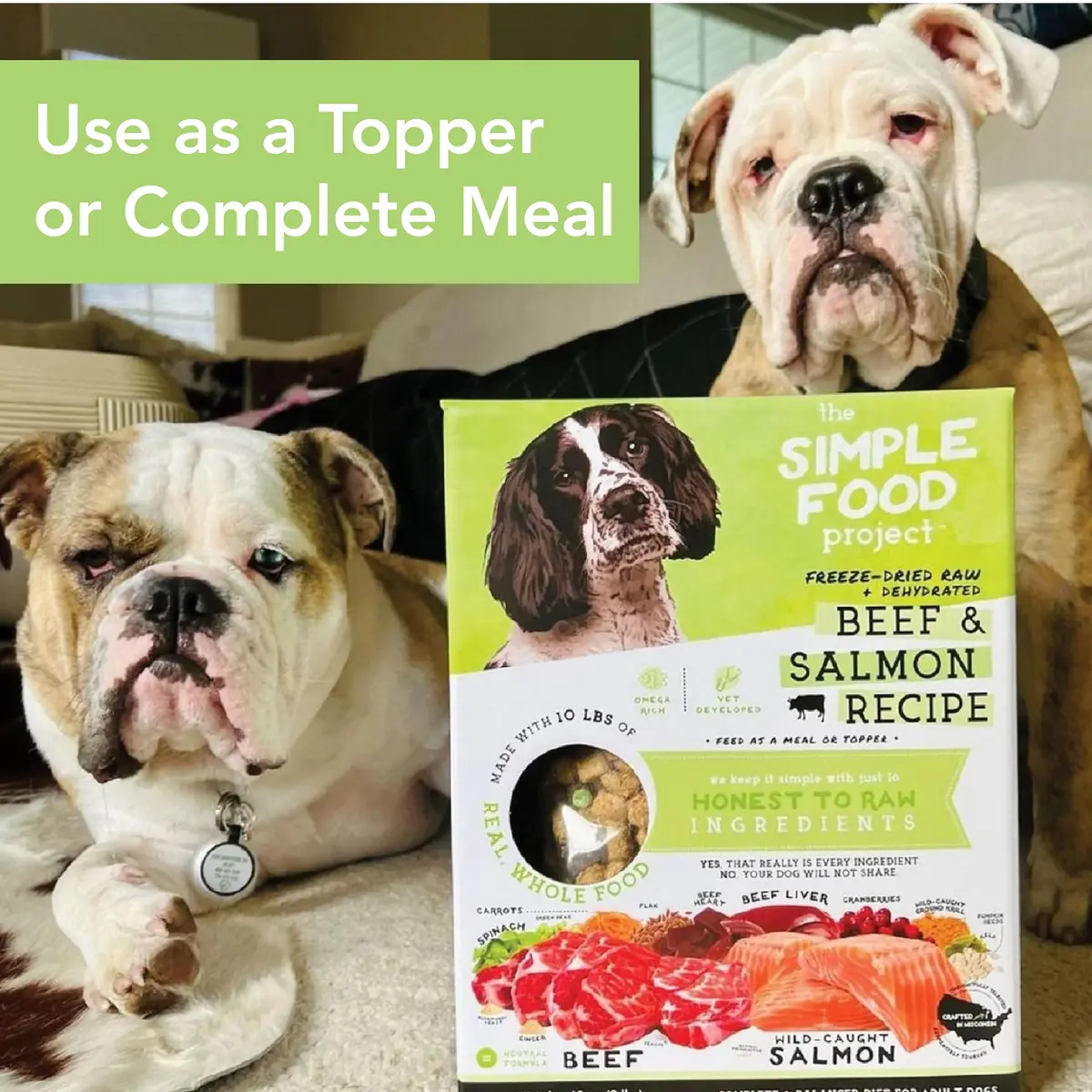 Simple Food Project - Beef & Salmon Recipe - Freeze Dried Raw Food for Dogs - 48oz | High-Quality, USA Sourced - view 7