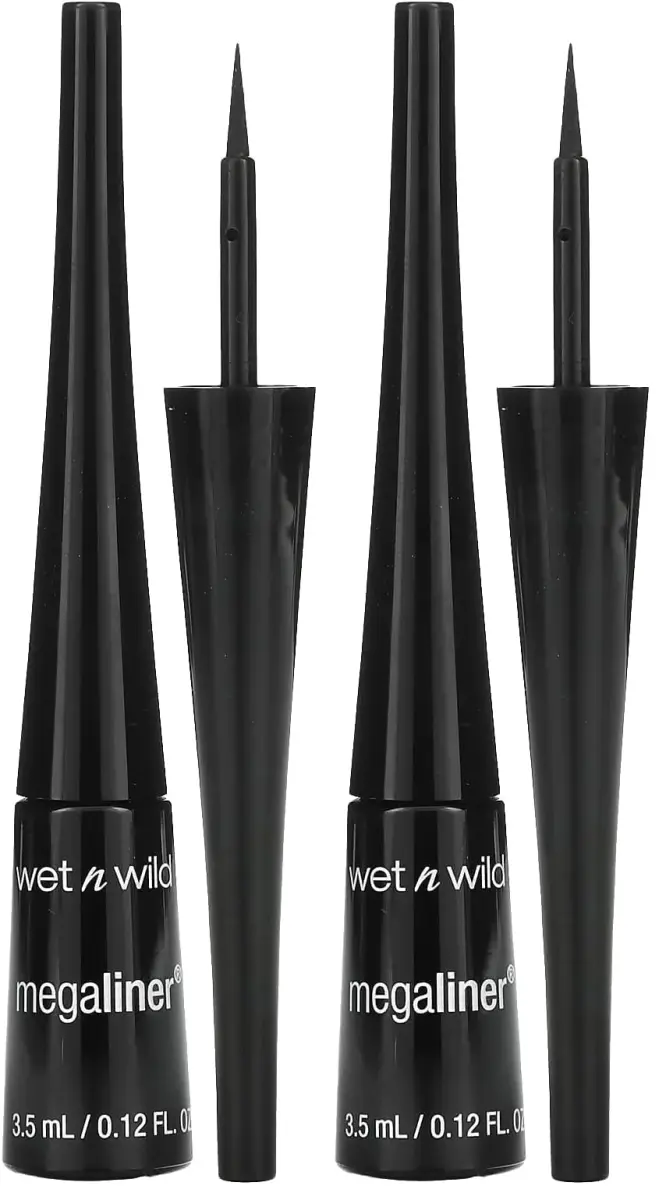 wet n wild MegaLiner Liquid Eyeliner - Black (Packaging) - Pack of 2 - main product image