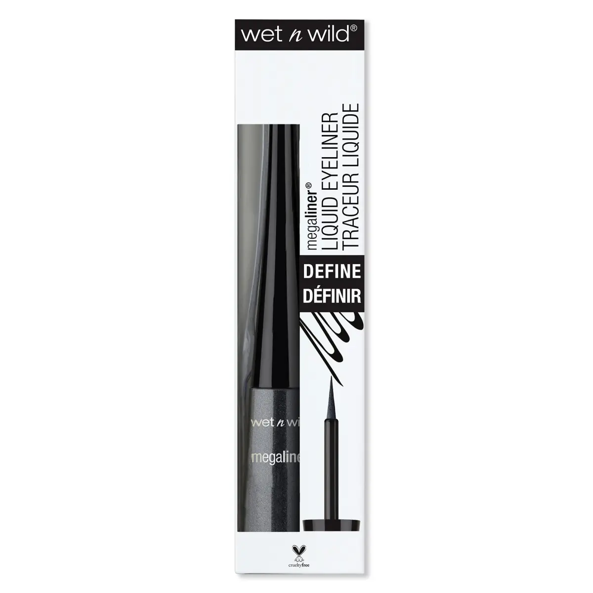 wet n wild MegaLiner Liquid Eyeliner - Black (Packaging) - Pack of 2 - view 2