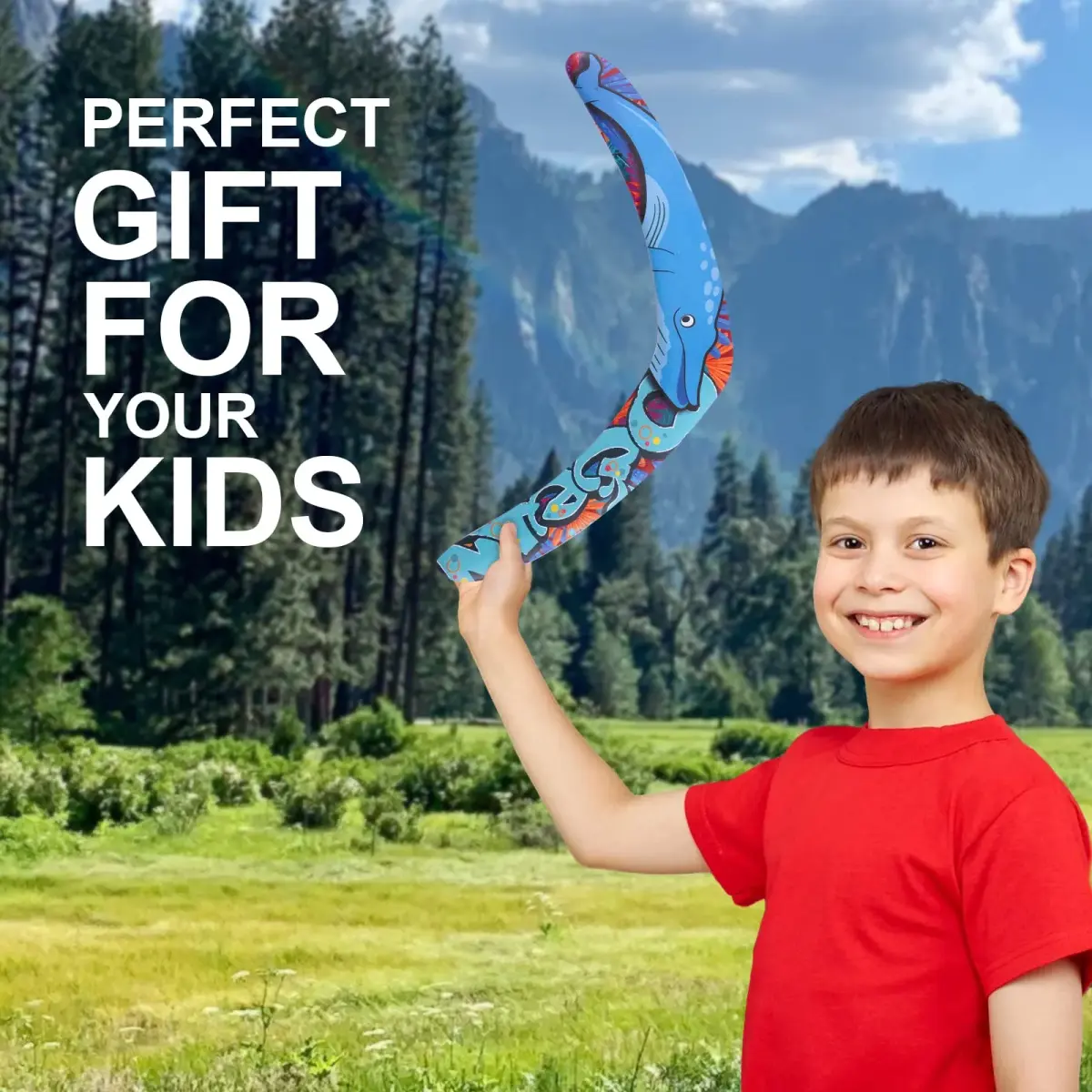 Inborntrait V-Shaped Boomerang for Kids & Adults (Red-Eagle) | Soft Foam Outdoor Toy - view 5