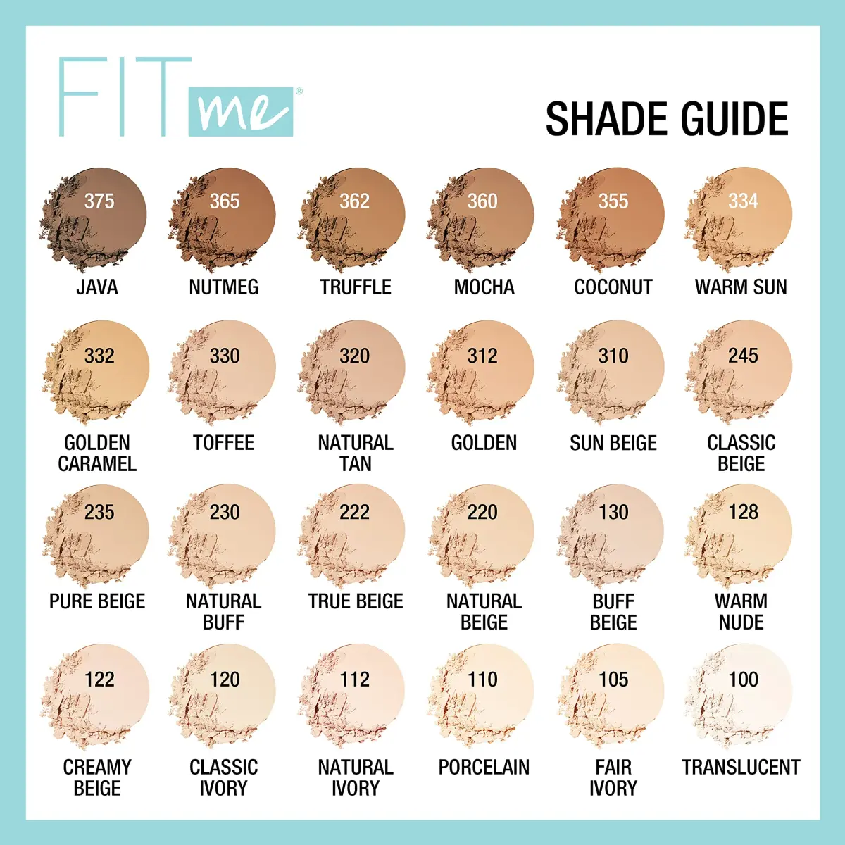 Maybelline Fit Me Matte + Poreless Pressed Face Powder Makeup Golden Caramel 18g (0.63 Oz Pack of 2) | Shine Control for Normal to Oily Skin - view 6