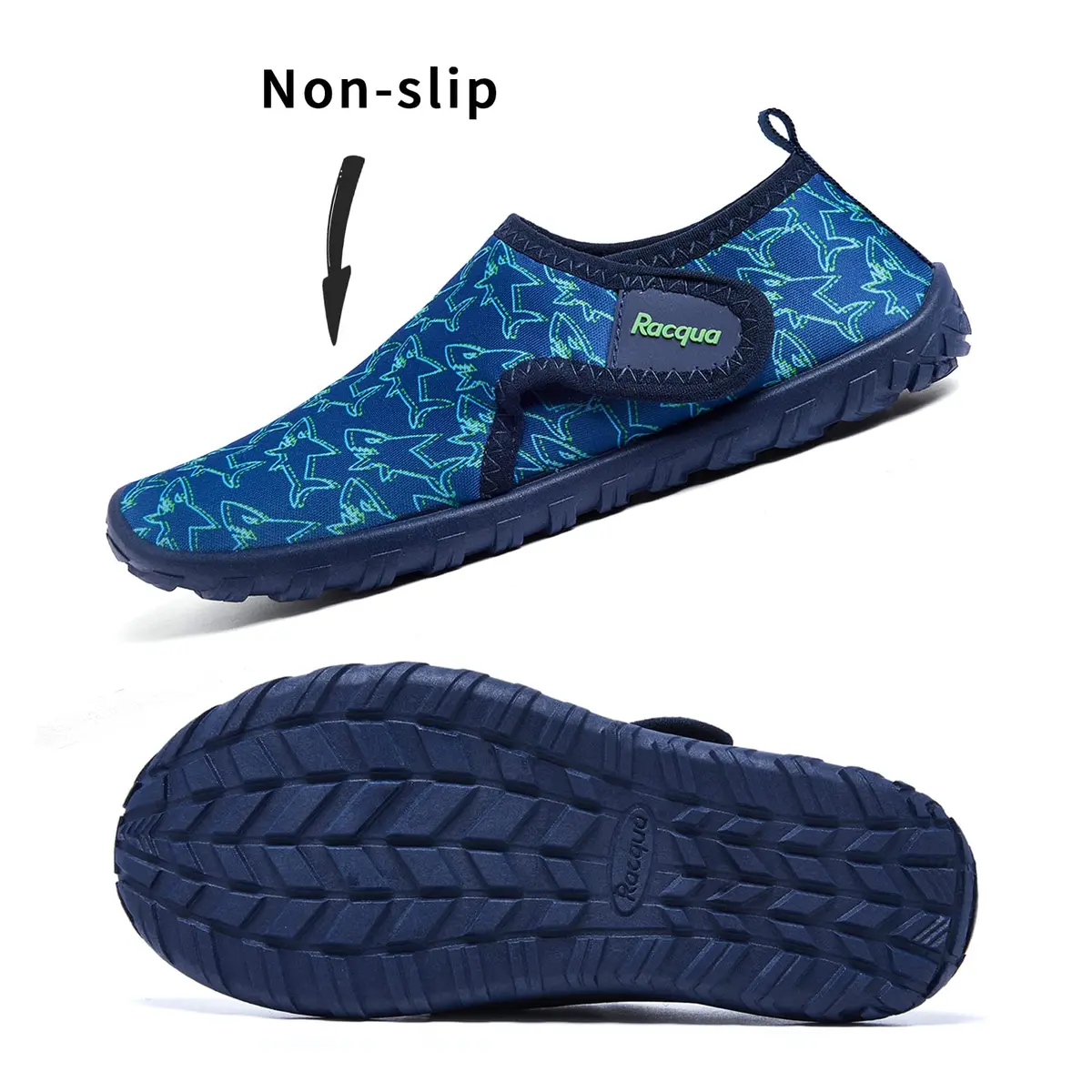 Racqua Boys Water Shoes Big Kid 3 | Lightweight Quick Dry Aqua Shoes for Water Sports - view 3