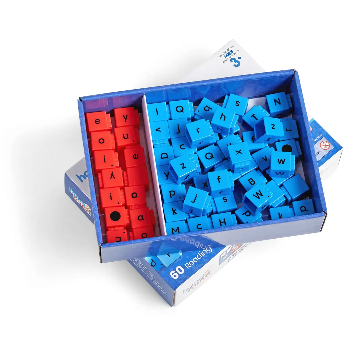 hand2mind Reading Rods Alphabet & CVC Words, Letter Blocks, Ages 3+ | Multicolor, 60 Rods for Early Literacy - view 9