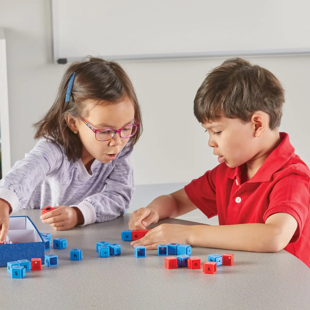 hand2mind Reading Rods Alphabet & CVC Words, Letter Blocks, Ages 3+ | Multicolor, 60 Rods for Early Literacy - view 2