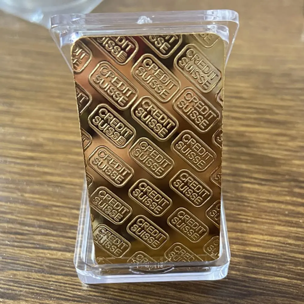 LRGKMCWTOB Replica Brick Bullion 1 oz (35g) | Movie Prop for Pirate Costume Party Supplies - view 2