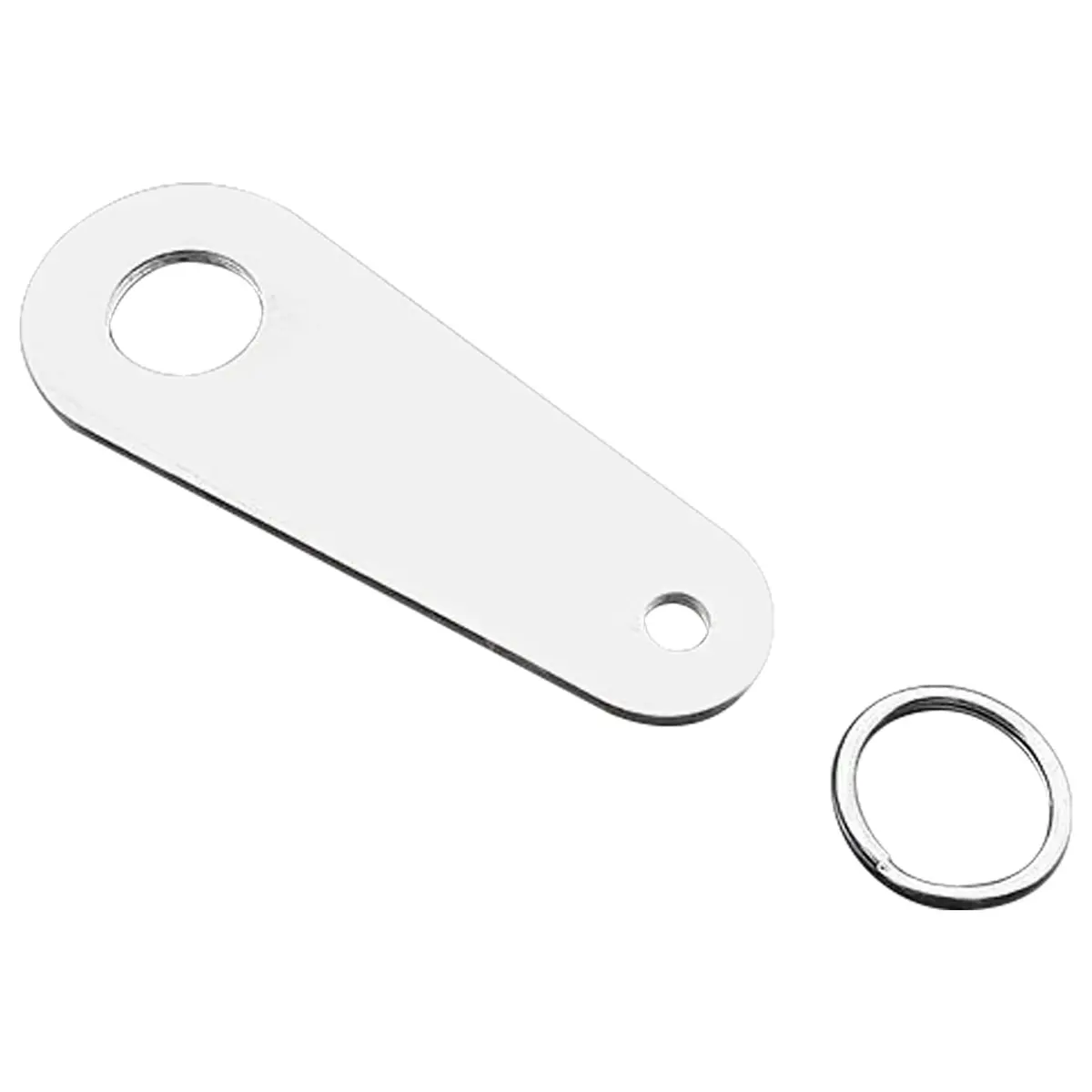 Omoojee Motorcycle Bell Hanger & Split Ring | Silver, Fits Most Bells, Durable Stainless Steel - main product image
