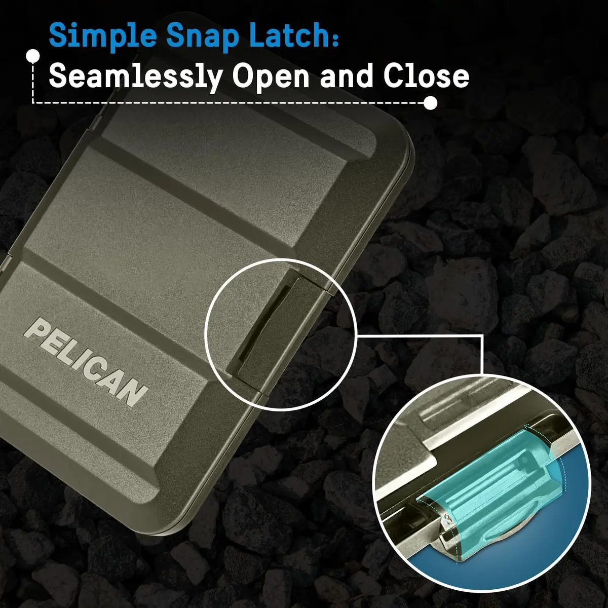 Pelican MagSafe Wallet for iPhone - OD Green | Holds up to 4 Cards + Cash, IPX4 Water Resistant - view 5