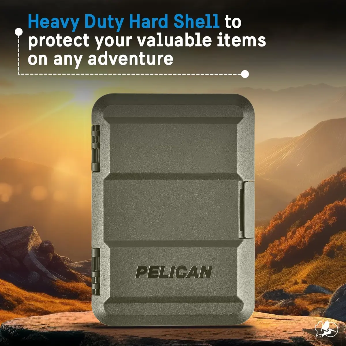 Pelican MagSafe Wallet for iPhone - OD Green | Holds up to 4 Cards + Cash, IPX4 Water Resistant - view 2