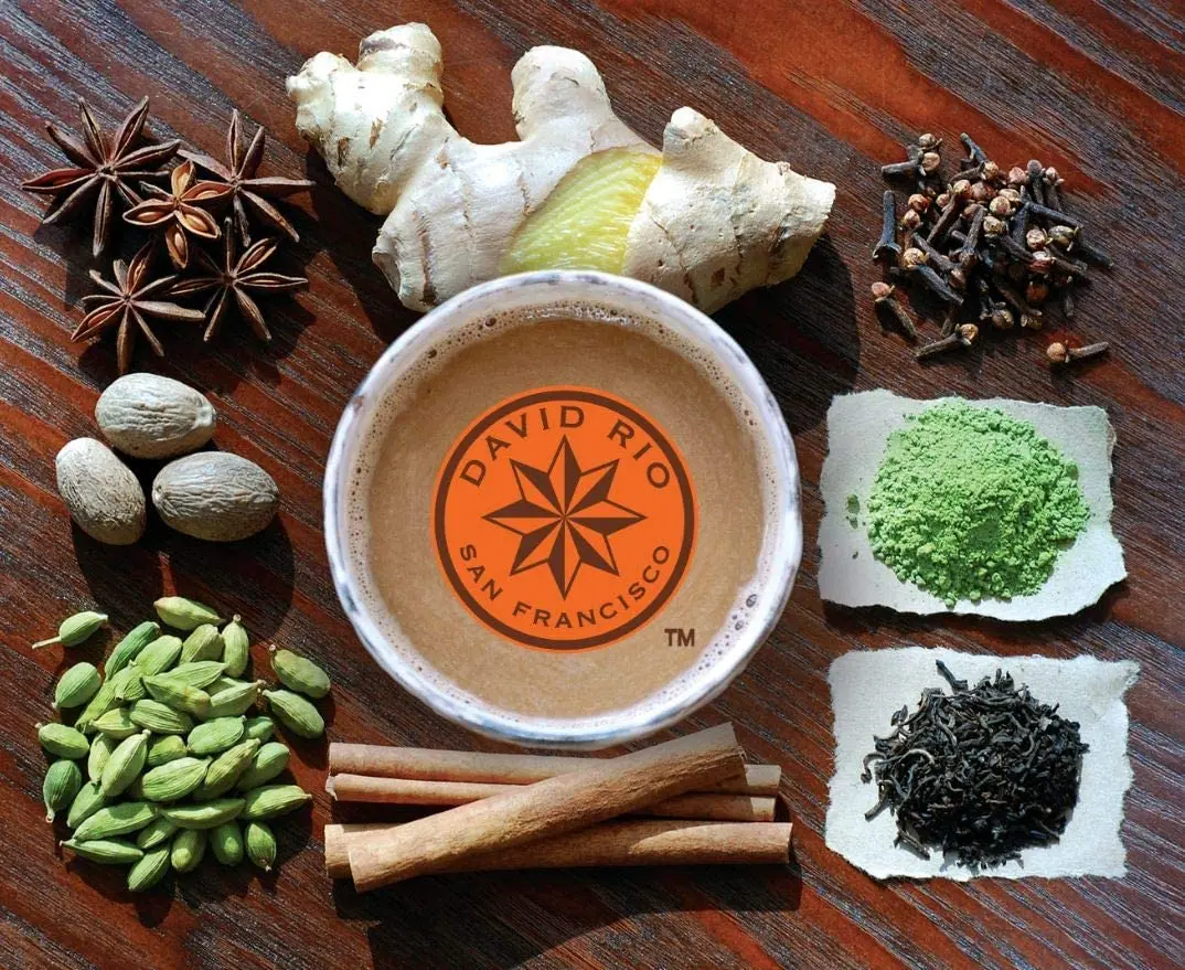David Rio Power Chai with Matcha 48 Ounce Pack of 4 | Vegan Dairy-Free Craft Blend - view 4