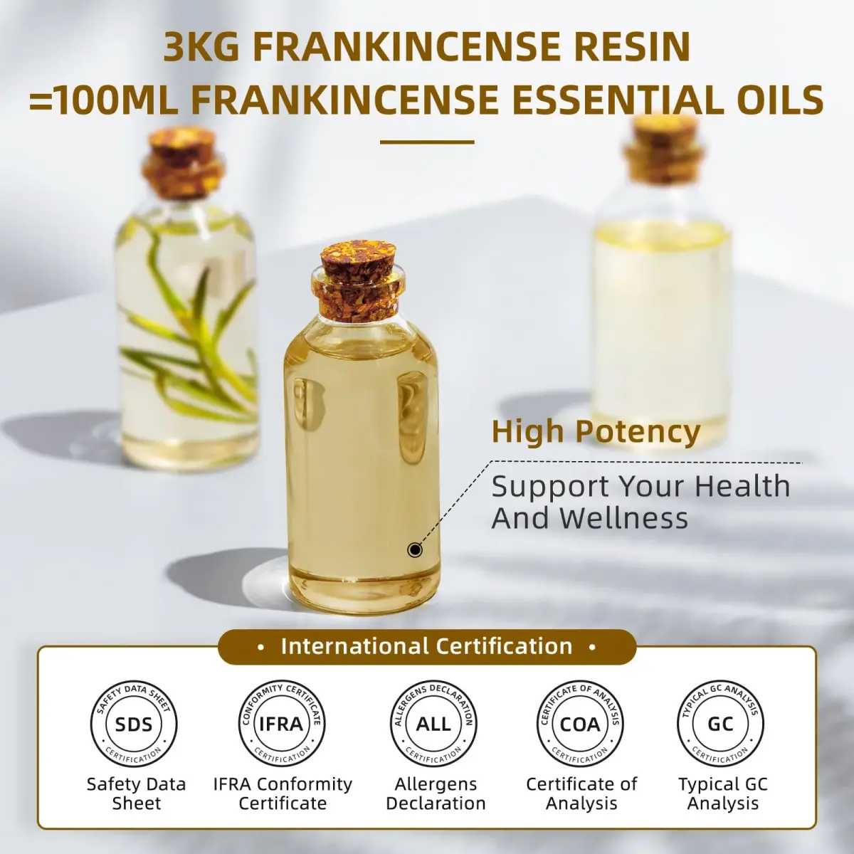 HIQILI Frankincense Essential Oil 16 Fl Oz (473ml) | Pure Steam Distilled for Aromatherapy & Skin Care - view 4