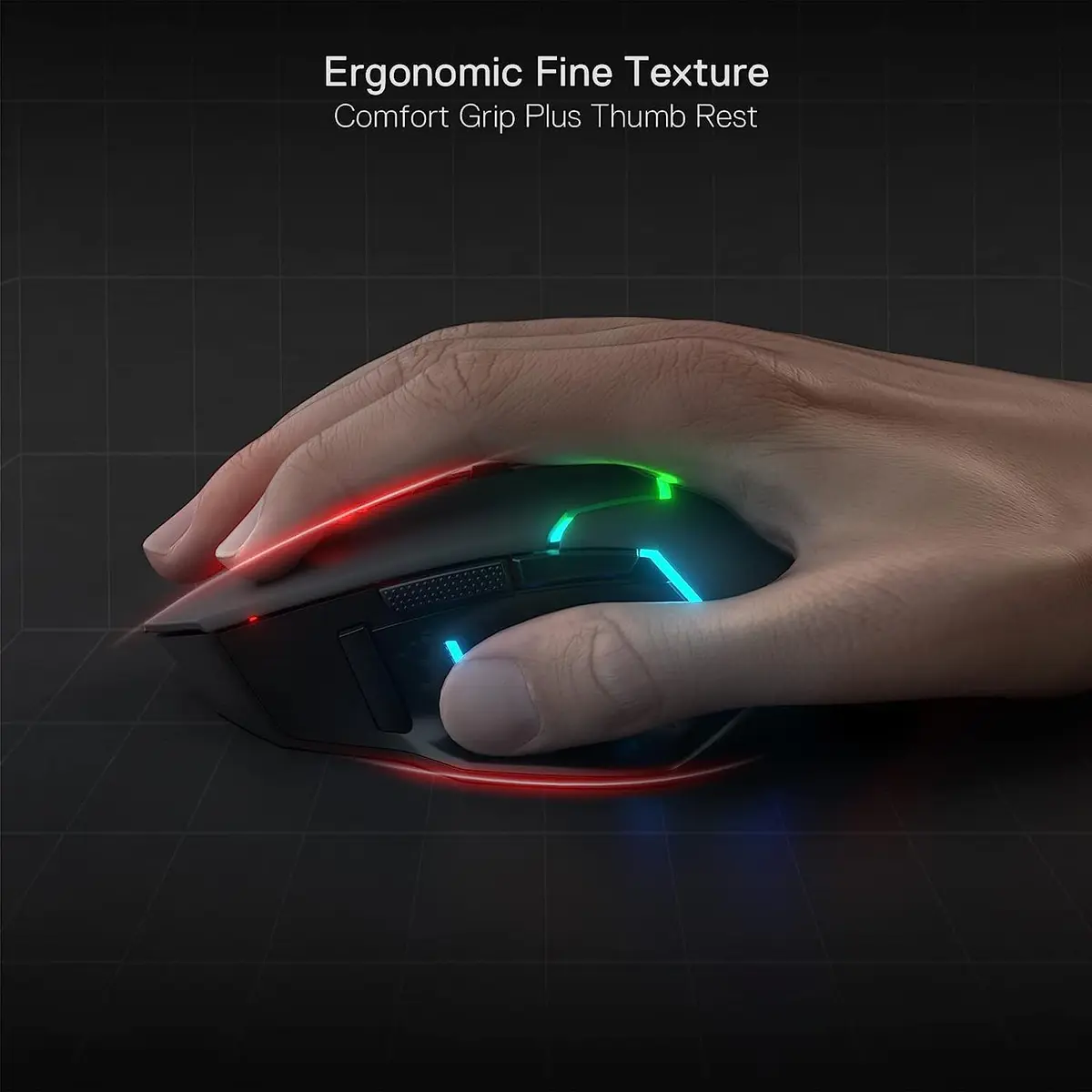 Redragon M690 PRO Wireless RGB Gaming Mouse 8000 DPI | Ergonomic, 8 Macro Buttons, 87H Battery - view 7