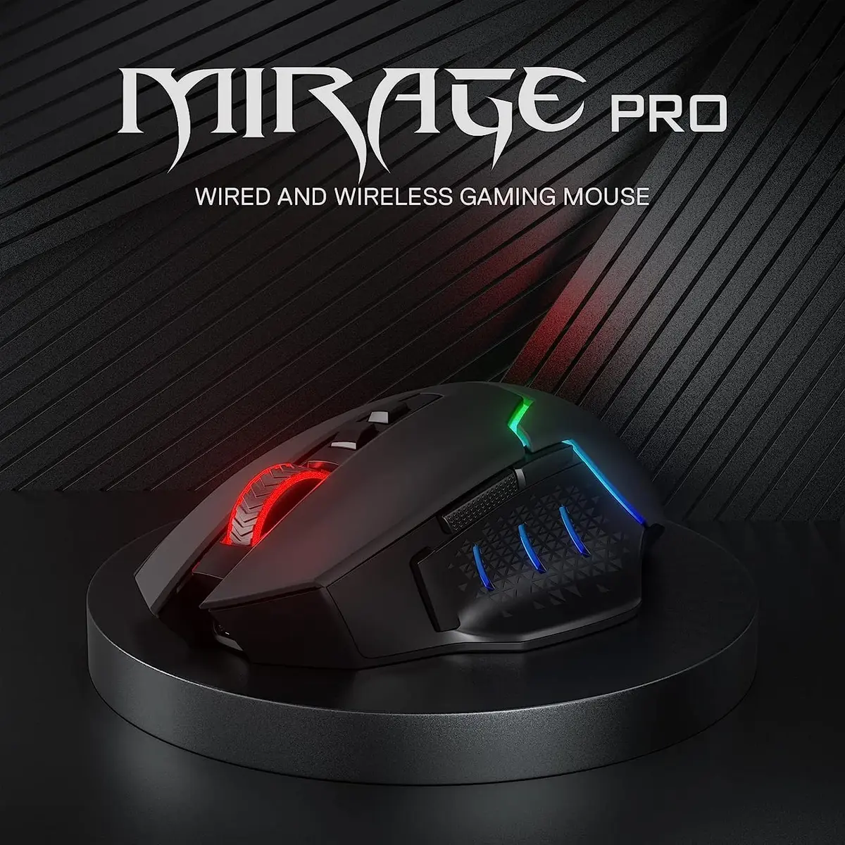 Redragon M690 PRO Wireless RGB Gaming Mouse 8000 DPI | Ergonomic, 8 Macro Buttons, 87H Battery - view 2