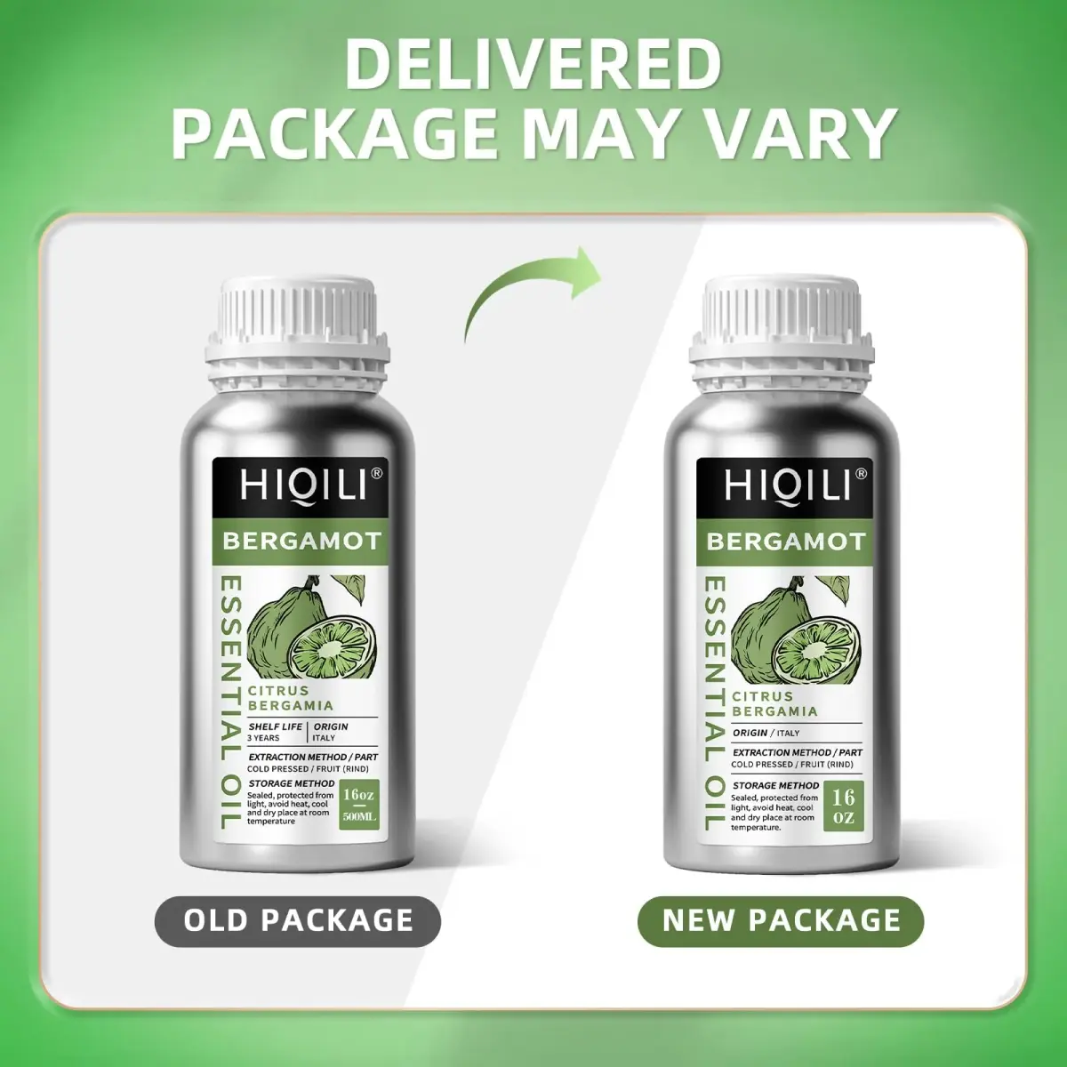 HIQILI Bergamot Essential Oil 16 Fl Oz (500ml) | Pure Italian Citrus for Diffuser, Skin, Hair & DIY - view 8