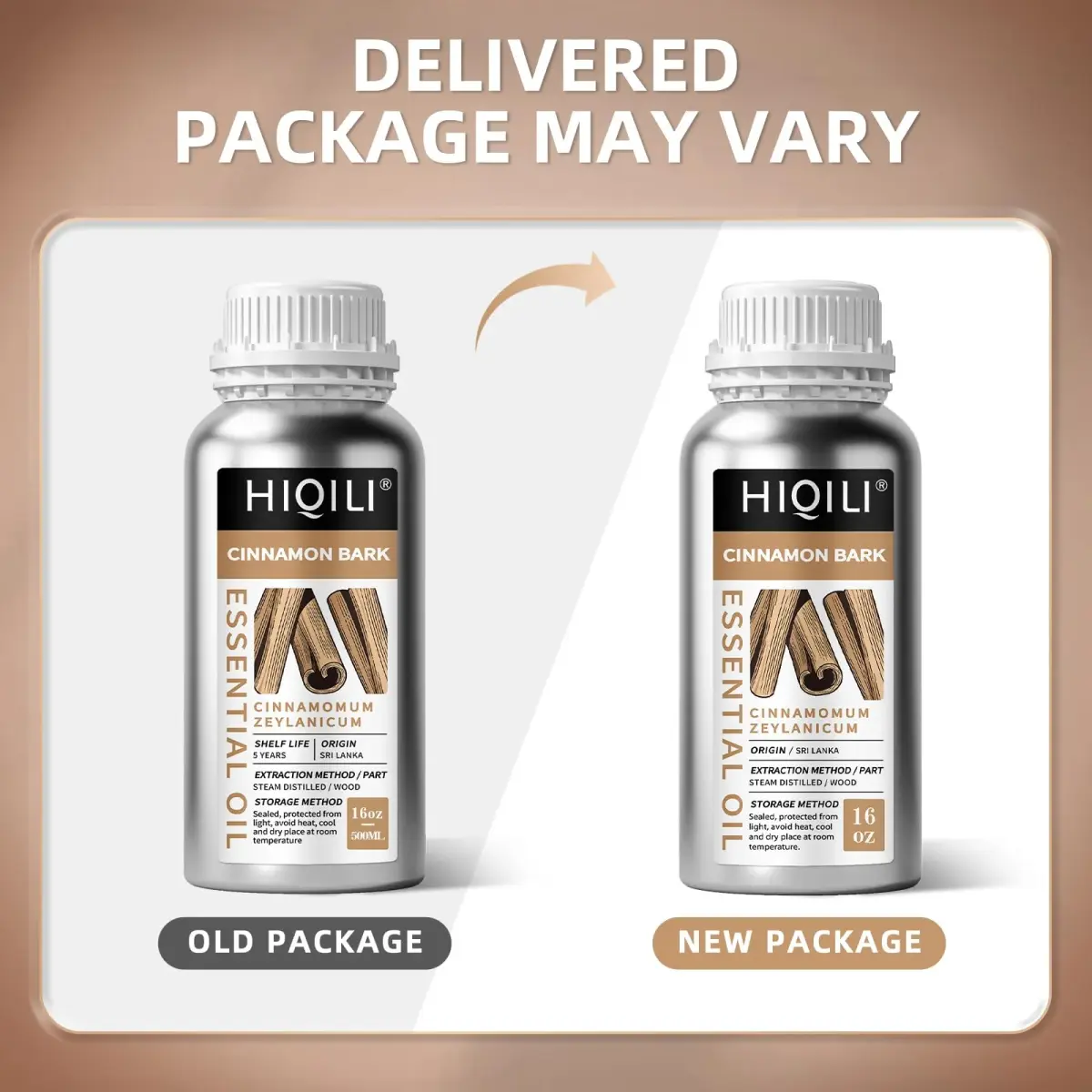 HIQILI Cinnamon Essential Oil for Candle, Spray & Diffuser, 500ml (16 Fl Oz) | Pure Bark Oil - view 7