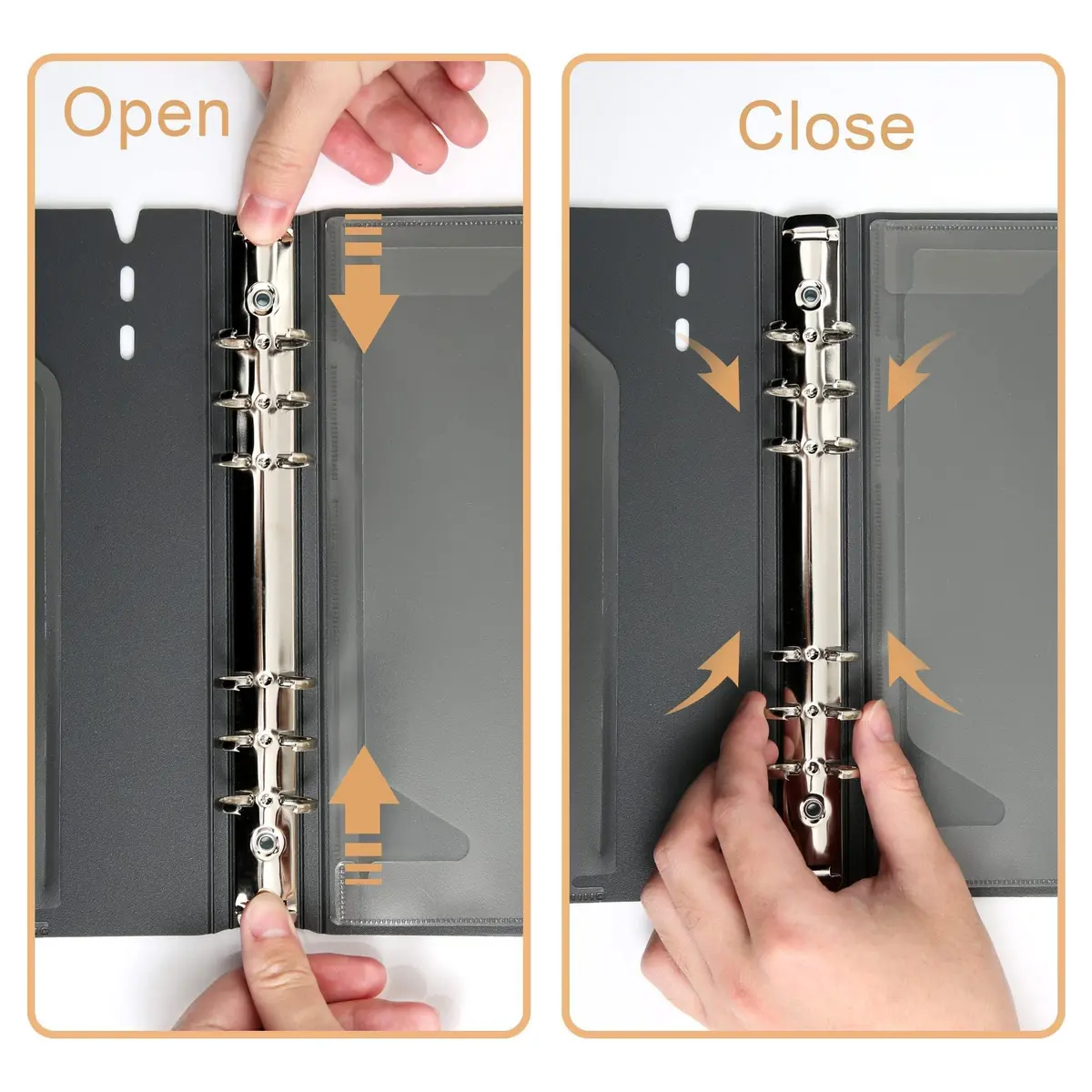 CAGIE A5 Binder 6 Ring Refillable Notebook with Dividers & Pockets | Durable, Refillable, 80 Pages - view 9