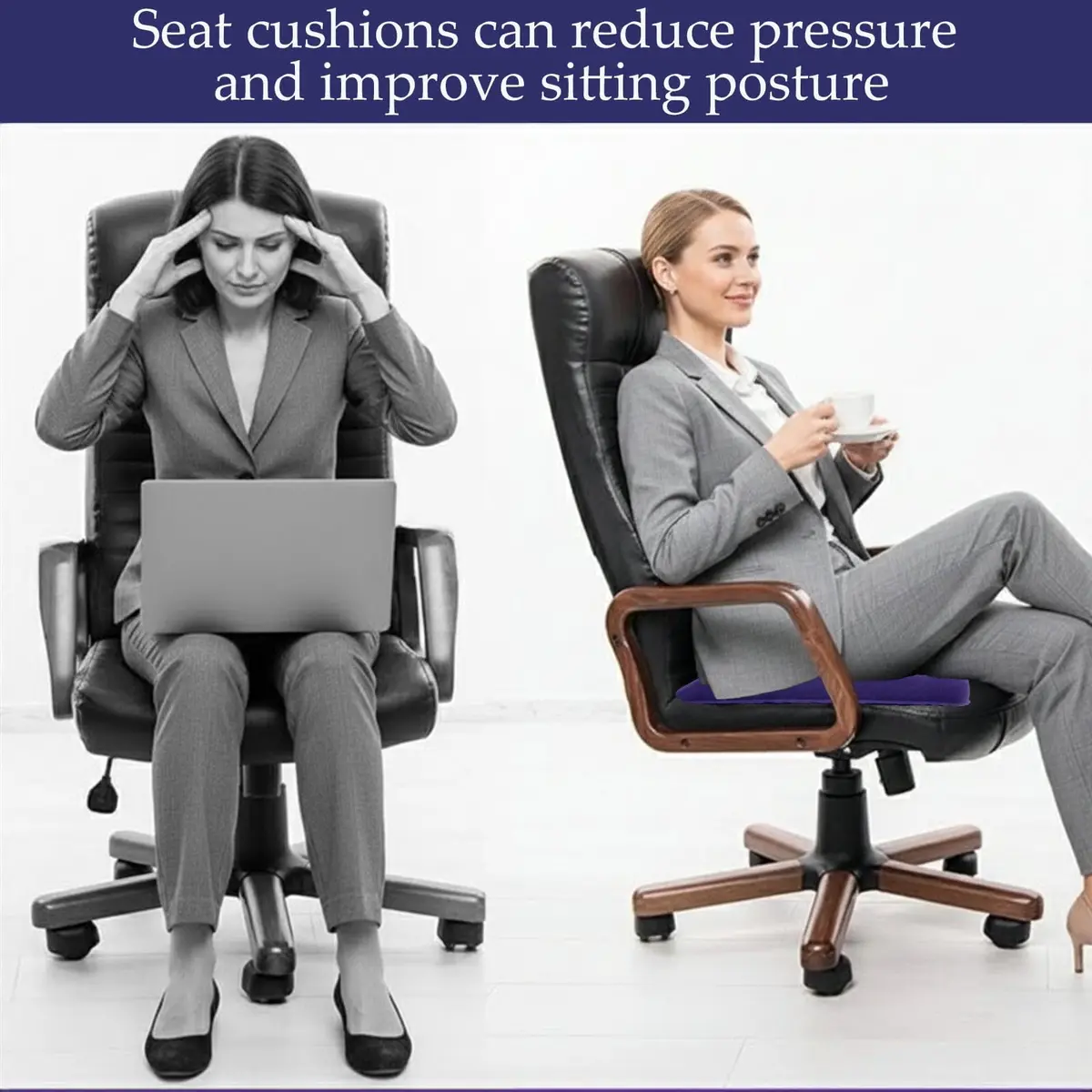 MESINURS Inflatable Bedridden Cushion 48"Lx48"W | Breathable Flocking Nursing Square Pad for Elderly & Disabled - view 7