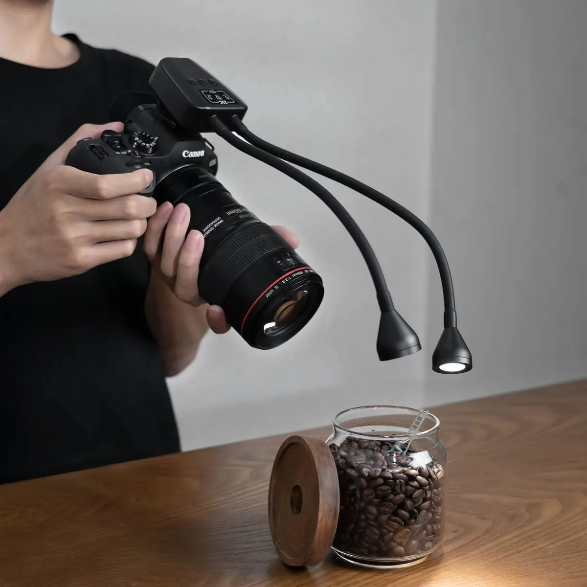 JJC Macro LED Arm Light with 10 Brightness Levels | Heat-Free, Adjustable, 5600K, USB-C Charging - view 8