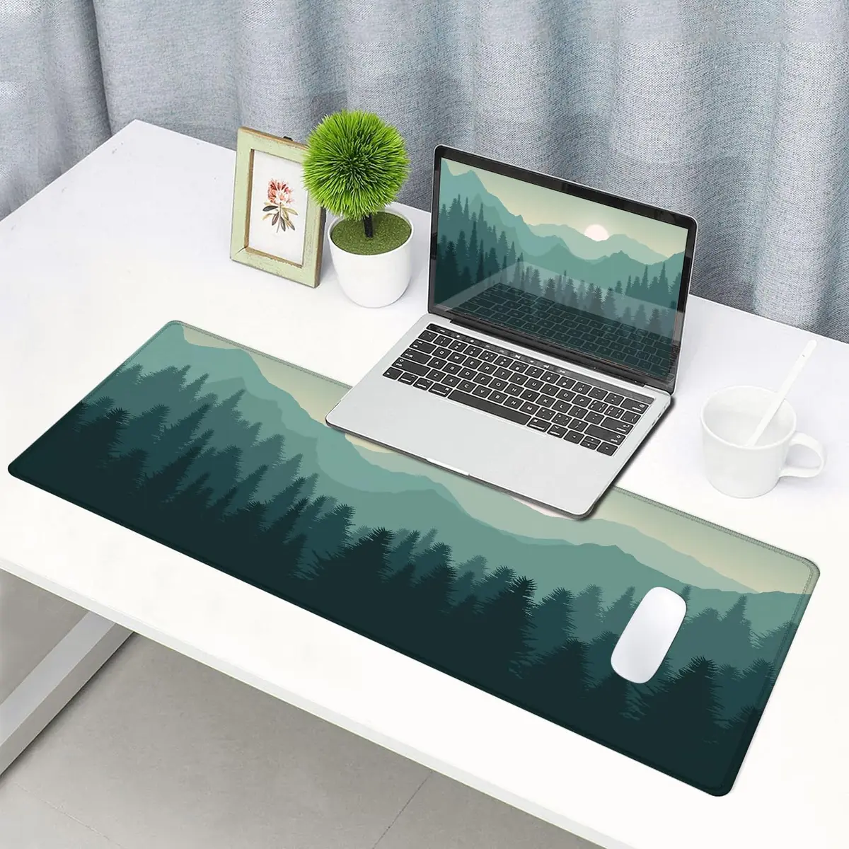 SANWUMIAN Mouse Pad Gaming 31.5x11.8 inch | Large Desk Mat for Gaming & Office - view 6