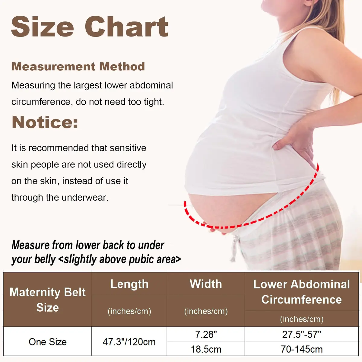 Gepoetry Maternity Belly Band for Pregnant Women | Adjustable Support for All Pregnancy Stages - view 6