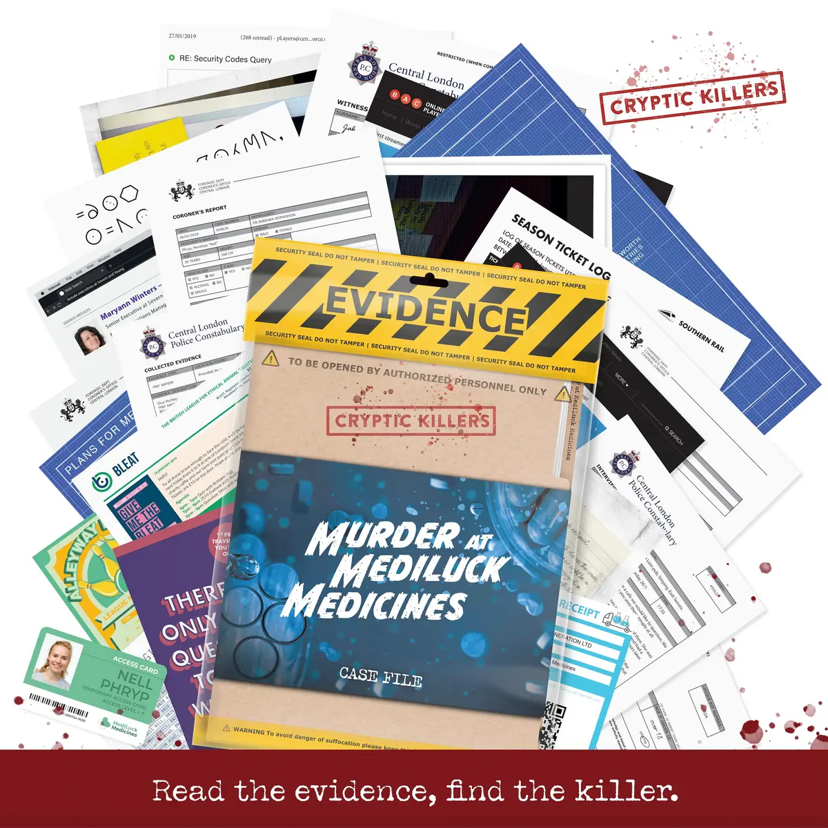 Cryptic Killers Murder Mystery Game: Murder at Mediluck Medicines Case File | 34 Documents - view 6