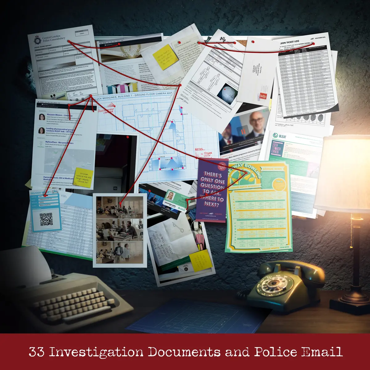 Cryptic Killers Murder Mystery Game: Murder at Mediluck Medicines Case File | 34 Documents - view 3