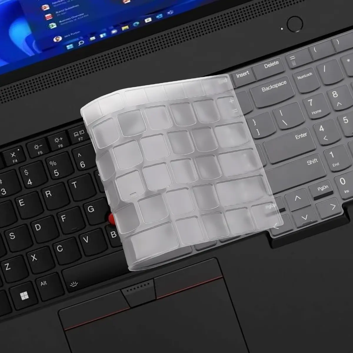 MUBUY-GOL Keyboard Cover for Lenovo ThinkPad E16 L16 T16 T16g P16 P16v P16s 16" & L15 Gen 4/3 15.6" (US Layout) | Thin TPU Protector - view 5