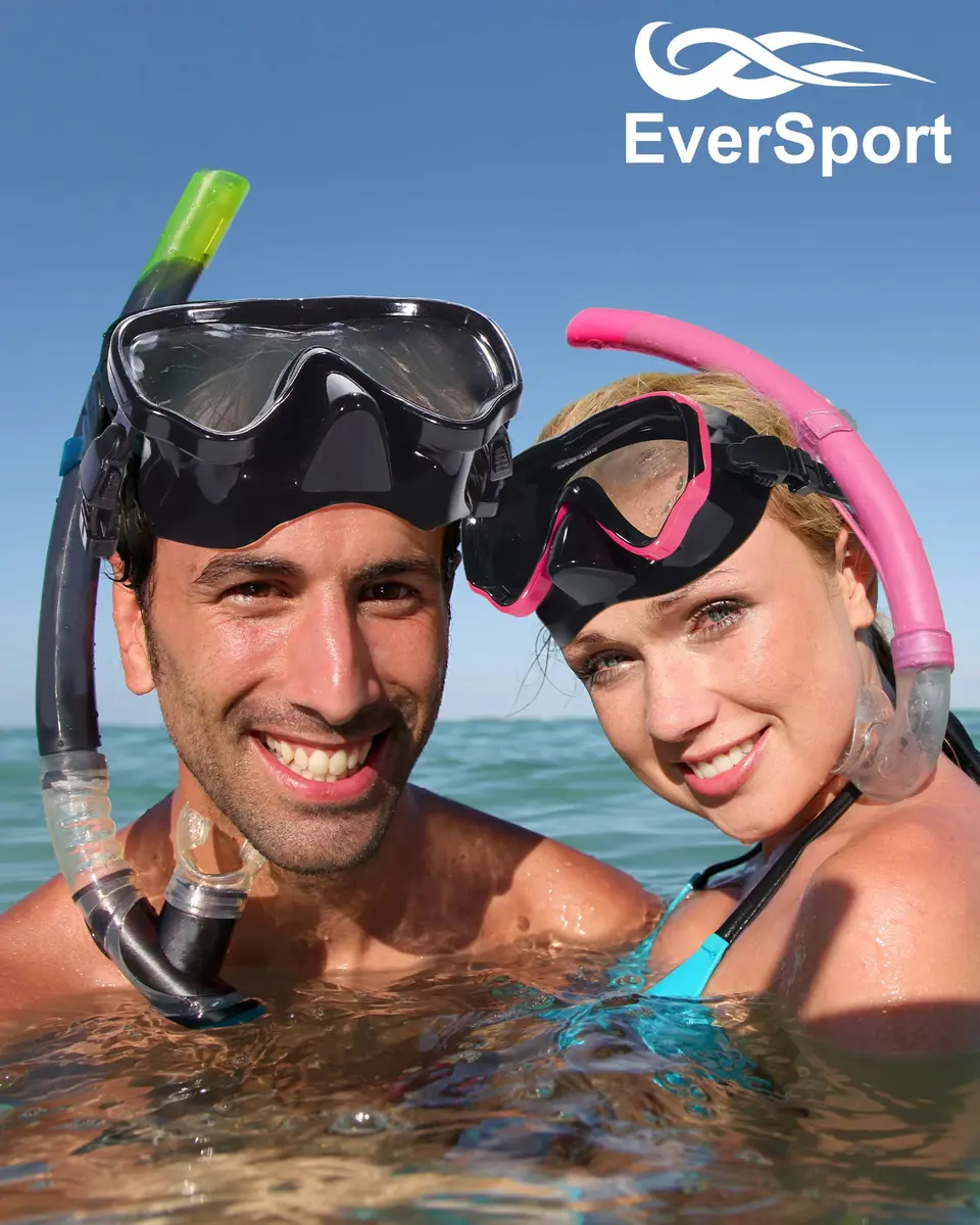 EverSport Adult Swim Goggles with Nose Cover & Clear Wide View Tempered Glass Lens | 180° Panoramic View - view 6