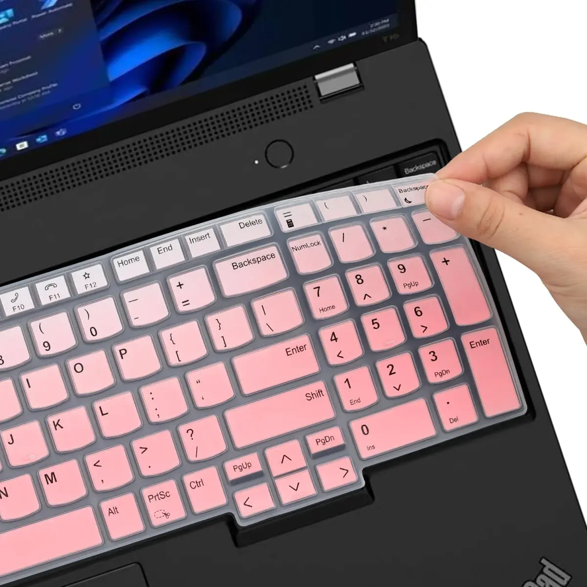 MUBUY-GOL Ombrepink Keyboard Skin for Lenovo ThinkPad T16 P16 E16 16-inch Laptops | US Keyboard Layout - view 5