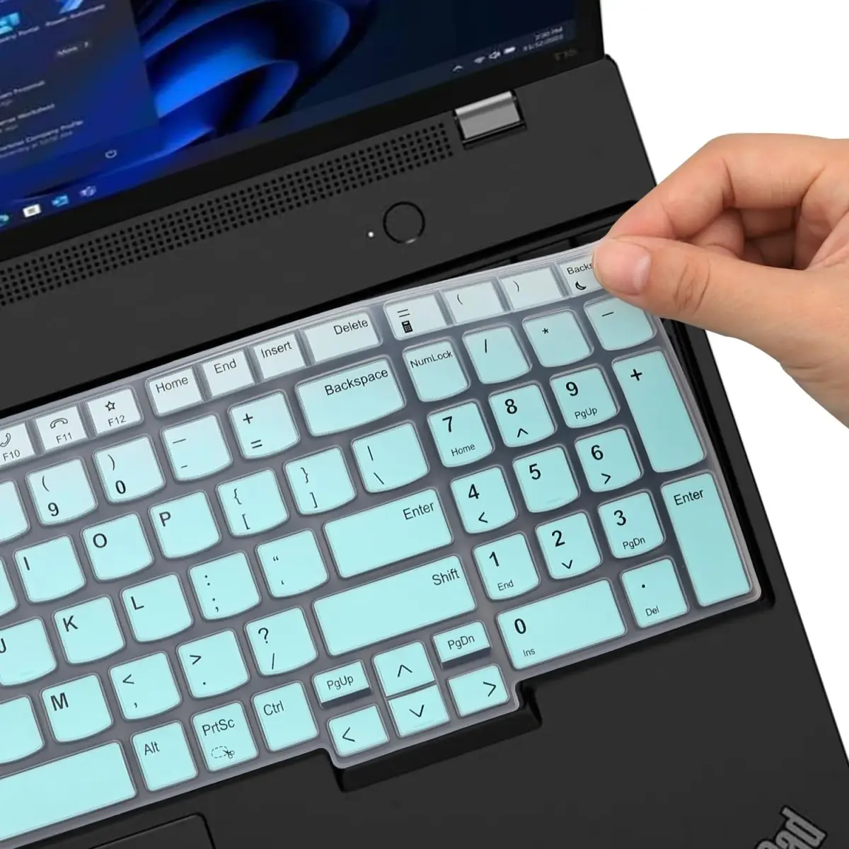 MUBUY-GOL Mint Green Keyboard Skin for Lenovo ThinkPad T16 P16 P16s L15 Gen 4/3 16" 15.6" (2-Pack) - view 5