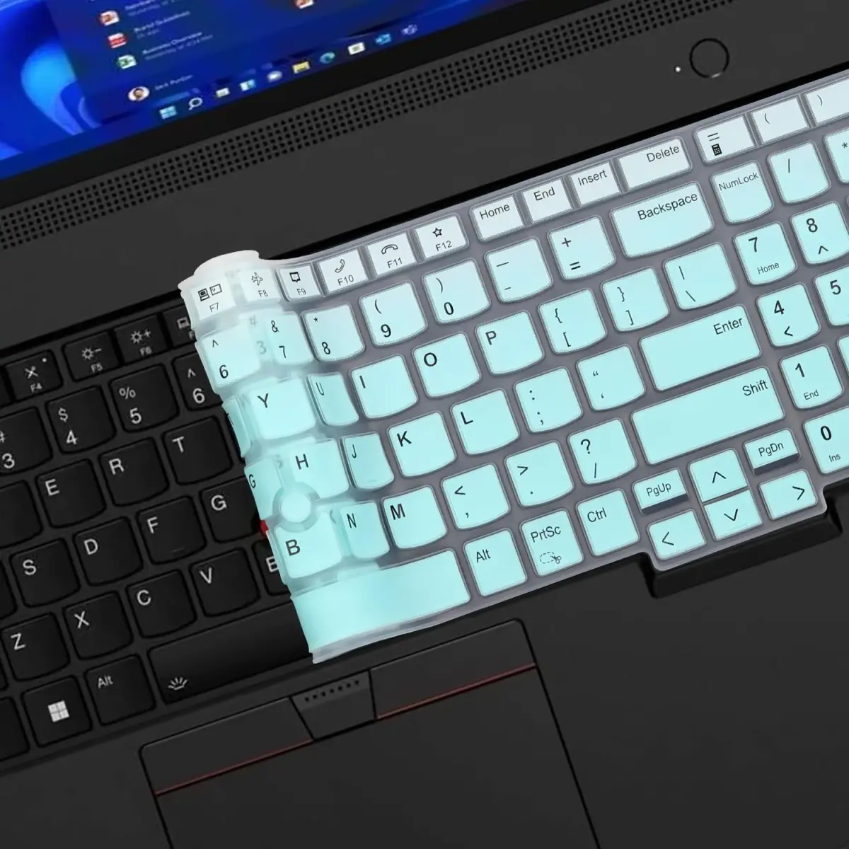 MUBUY-GOL Mint Green Keyboard Skin for Lenovo ThinkPad T16 P16 P16s L15 Gen 4/3 16" 15.6" (2-Pack) - view 6