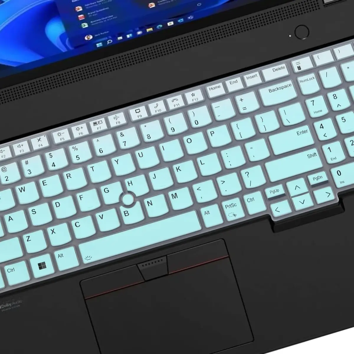 MUBUY-GOL Mint Green Keyboard Skin for Lenovo ThinkPad T16 P16 P16s L15 Gen 4/3 16" 15.6" (2-Pack) - view 4