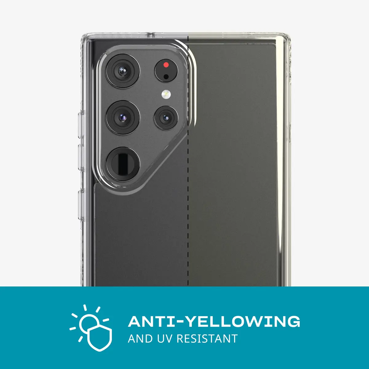tech21 Evo Clear for Samsung Galaxy S23 Ultra | Anti Yellowing, Drop & Scratch Protection - view 5