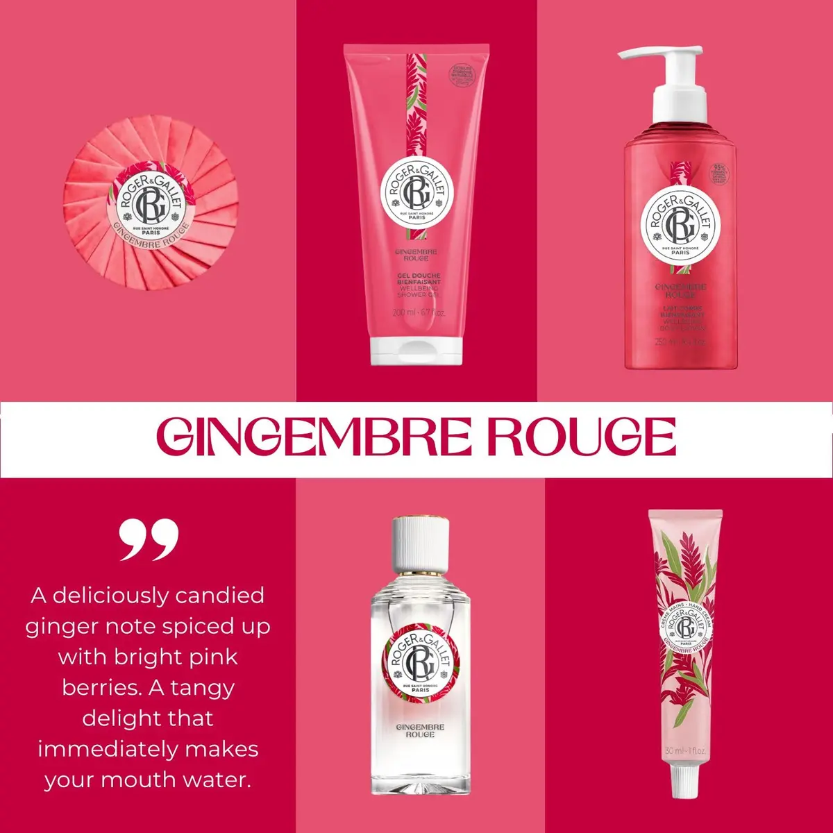 ROGER & GALLET Gingembre Rouge Perfumed Soap 3.5 oz | French Craftsmanship & Citrus Fragrance - view 6