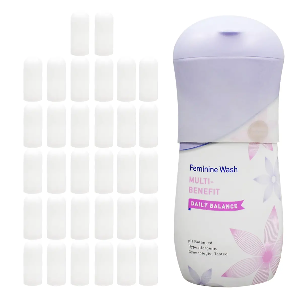 TRANOMOS Silicone Bottle Cover 32 Pack | Leak Proof Travel Toiletries Essential for Women Men - main product image