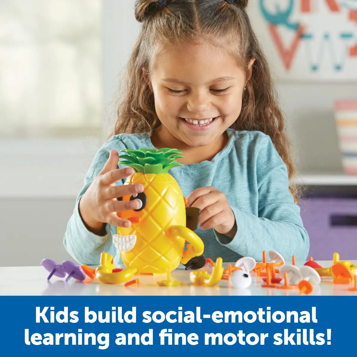 Learning Resources Big Feelings Pineapple Deluxe Set with 40 Face Pieces & Poster | Ages 3+ - view 2