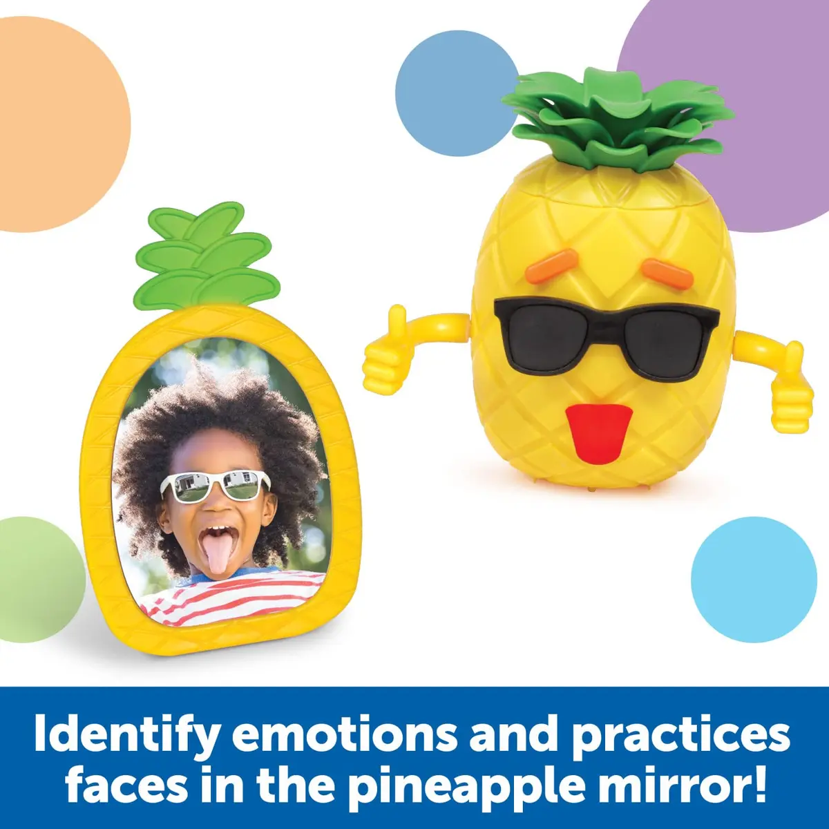 Learning Resources Big Feelings Pineapple Deluxe Set with 40 Face Pieces & Poster | Ages 3+ - view 3