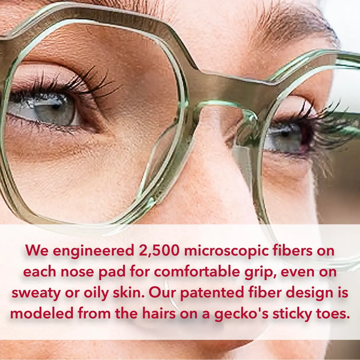 Setex Gecko Grip Thick 1.8mm Anti Slip Nose Pads for Glasses, 15 Pair Black | Dry Adhesive Grip for Sweaty & Oily Skin - view 3