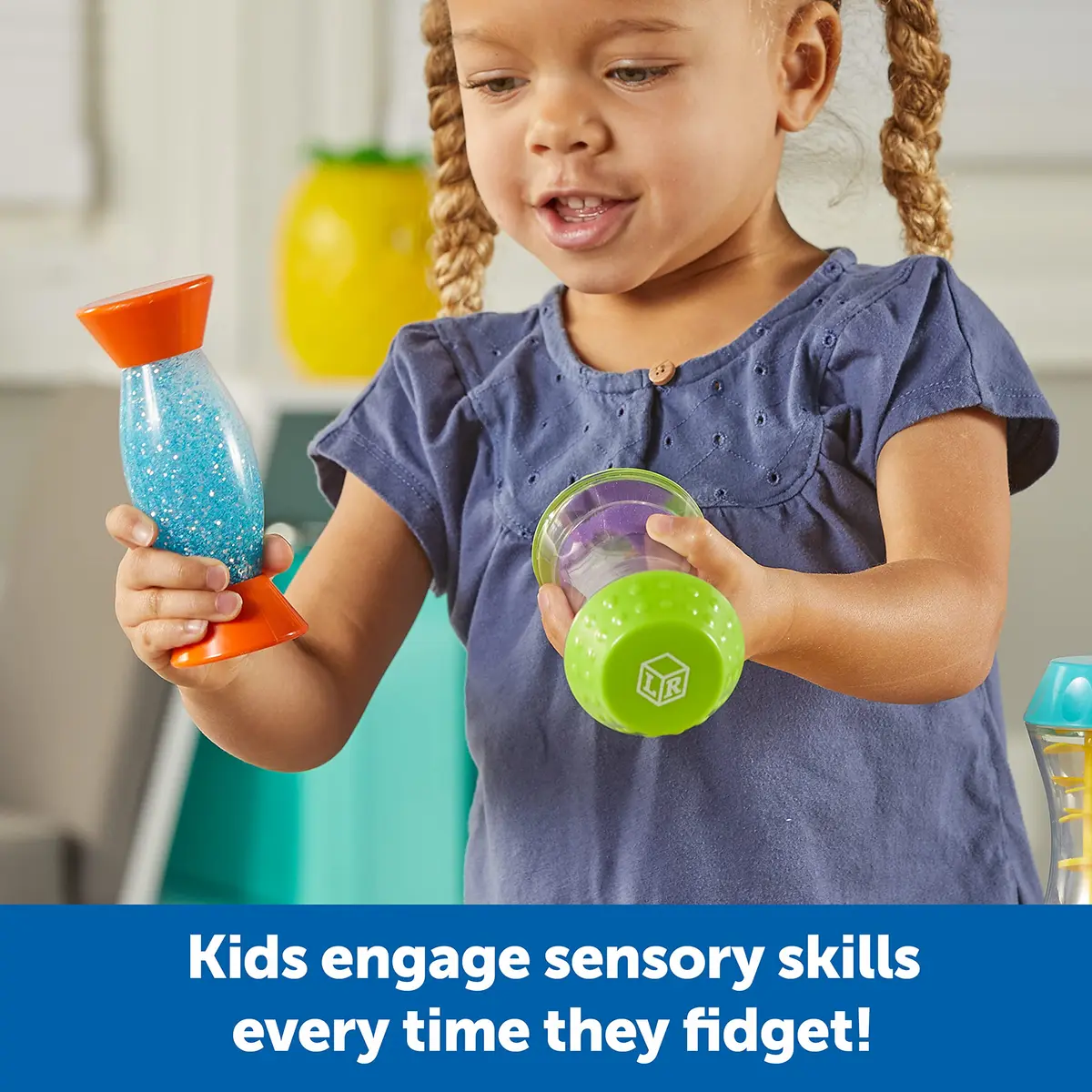 Learning Resources Sensory Trio Fidget Tubes | ASTM-Tested Educational Toy for Kids 3+ - view 3