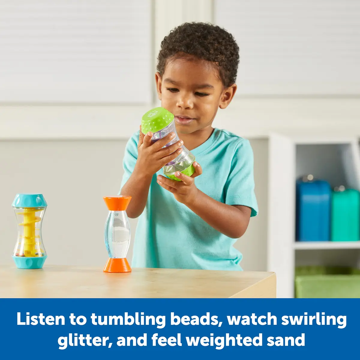 Learning Resources Sensory Trio Fidget Tubes | ASTM-Tested Educational Toy for Kids 3+ - view 4