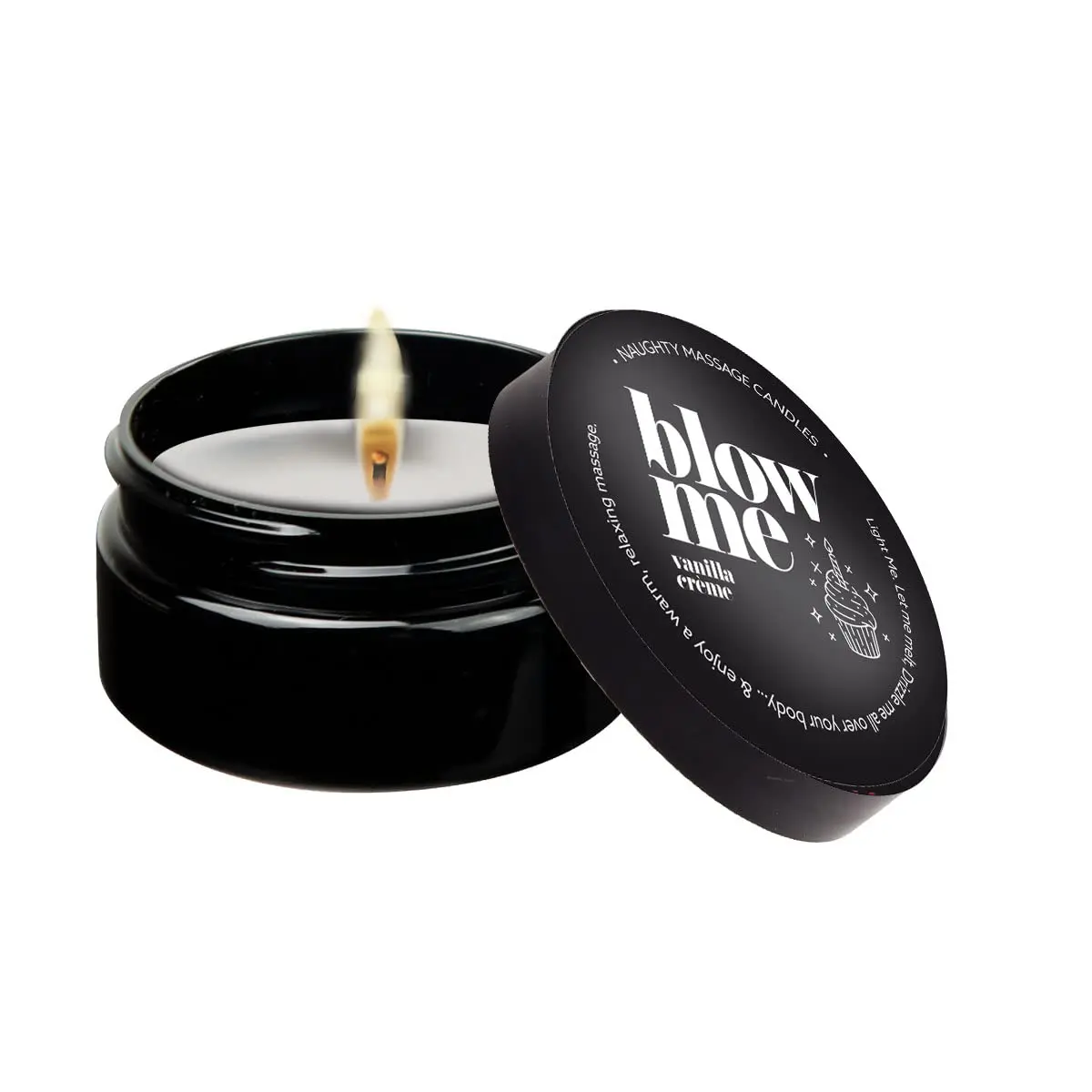 KAMA SUTRA Massage Candle "Blow Me" Vanilla Crème 1.7 Oz | Naughty Romantic Candle for Couples - main product image