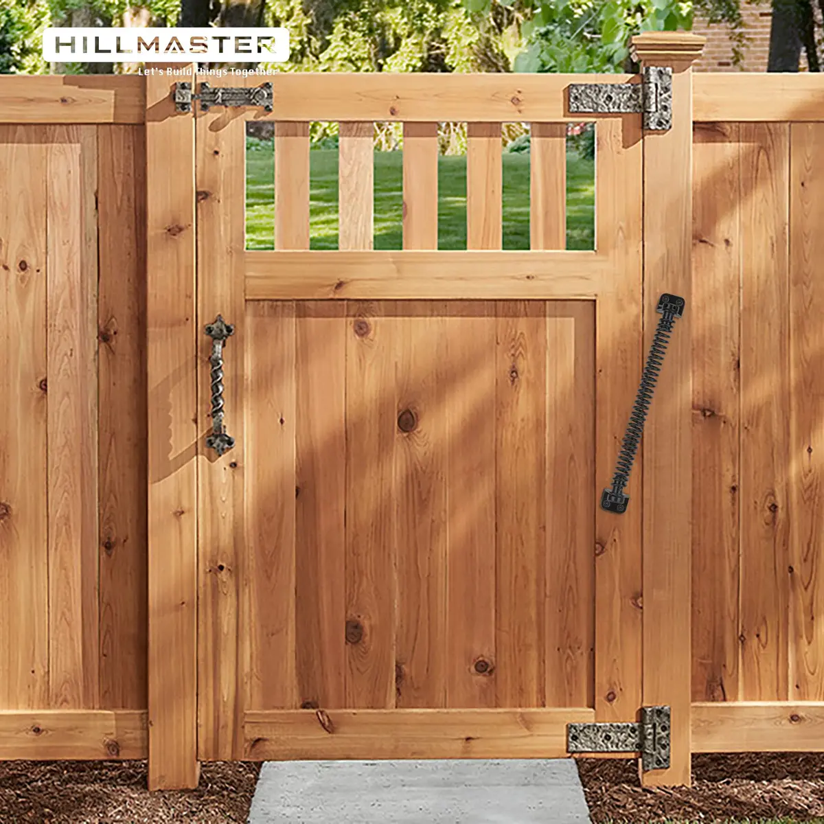 HILLMASTER 12" Self Closing Gate Spring with Adjustable Tool | Black Finish - view 5